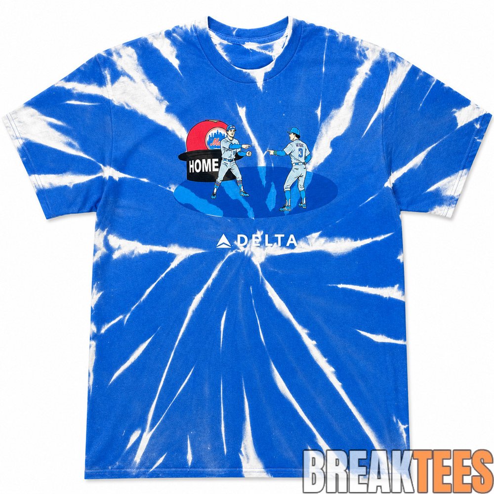 New York Mets Home Celebration Blue Tie-Dye Graphic T-Shirt New York Mets Home Celebration Blue Tie-Dye Graphic T-Shirt