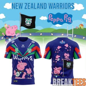 New Zealand Warriors Peppa Pig 2026 T-Shirt