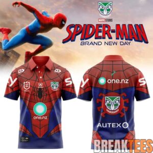 New Zealand Warriors x Spider-Man 2026 Special Polo Shirt