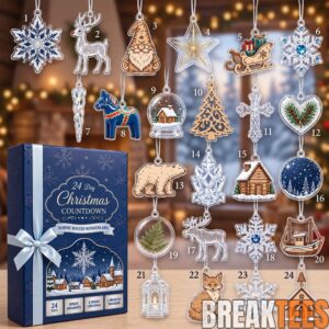 Nordic Winter Wonderland Christmas Advent Calendar 2026 for Holiday Decor Fans