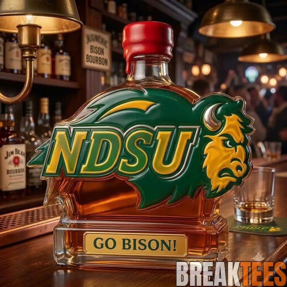 North Dakota State Bison Limited Edition Whiskey Decanter North Dakota State Bison Limited Edition Whiskey Decanter
