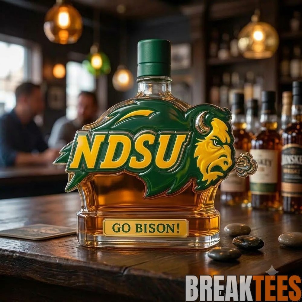 North Dakota State Bison Limited Edition Whiskey Decanter North Dakota State Bison Limited Edition Whiskey Decanter