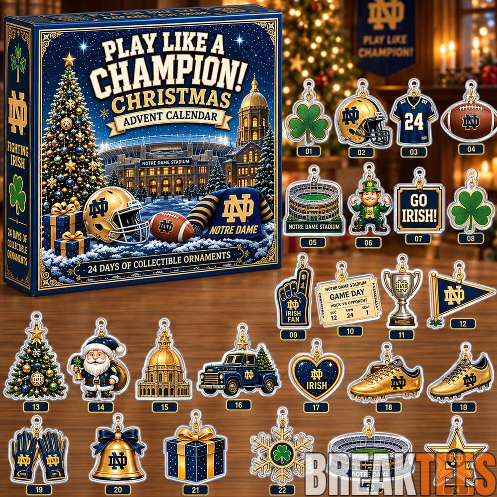 Notre Dame Fighting Irish Play Like A Champion Christmas Advent Calendar 2026 – 24 Collectible Charms Notre Dame Fighting Irish Play Like A Champion Christmas Advent Calendar 2026 – 24 Collectible Charms