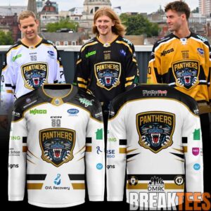 Nottingham Panthers New season. New threads Hockey Jersey 1