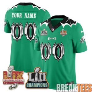 Philadelphia Eagles x Bat Edition Custom Football Jersey - Stitched 2
