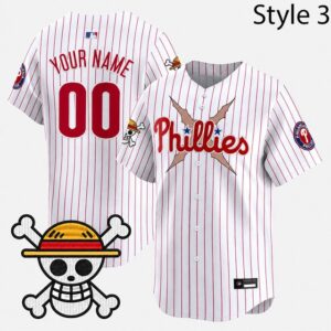 Philadelphia Phillies x One Piece 2026 Custom Baseball Jersey 2