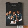 Philadelphia Eagles A.J. Brown & New England Patriots Drake Maye Smoking & Drinking Tee