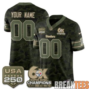 Pittsburgh Steelers 2026 Salute to Service Custom Football Jersey - Stitched