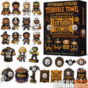 Pittsburgh Steelers Terrible Towel 51th Anniversary Halloween Advent Calendar 2026 for Football Fans