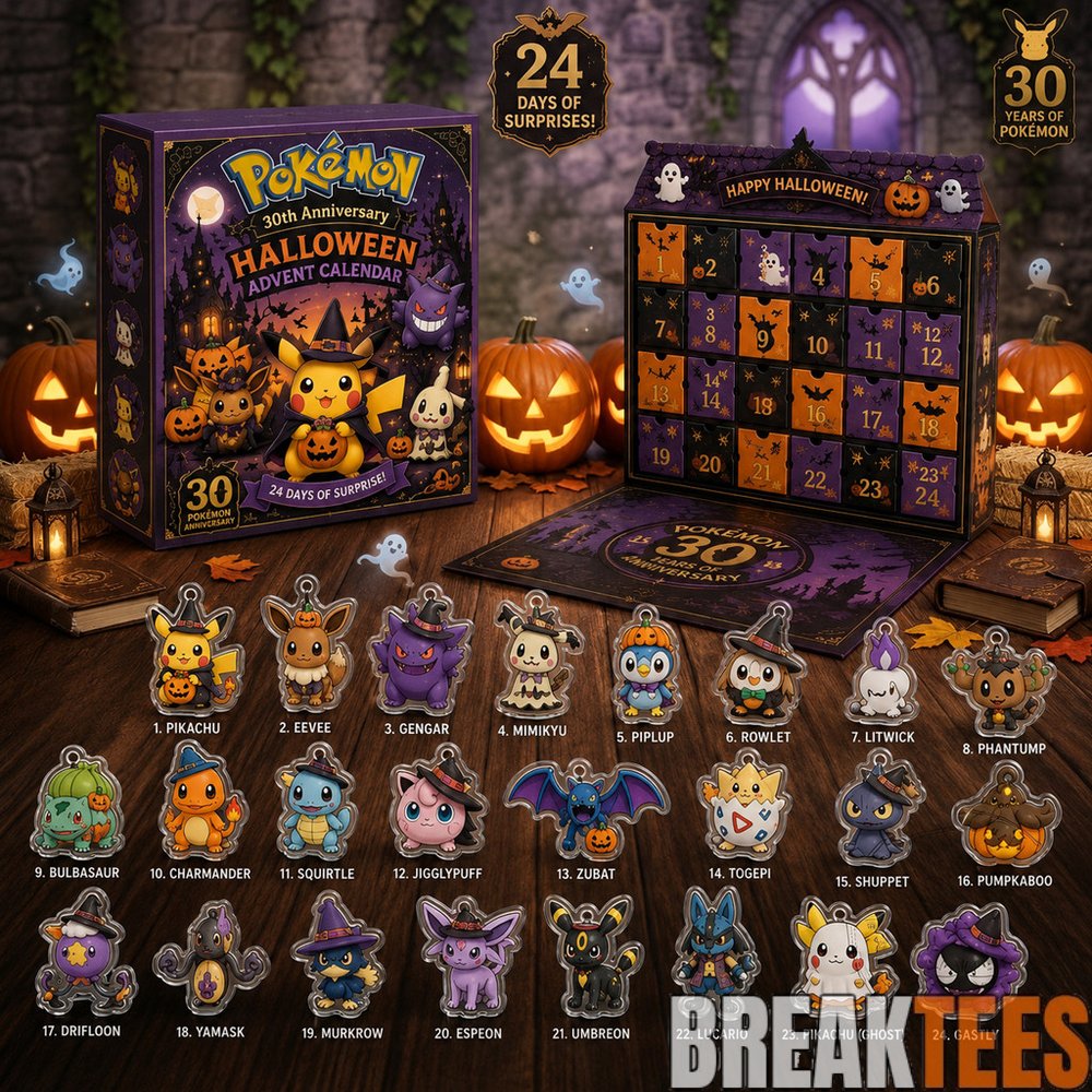 Pokemon 30th Anniversary Halloween Advent Calendar 2026 for Pokemon Fans Pokemon 30th Anniversary Halloween Advent Calendar 2026 for Pokemon Fans