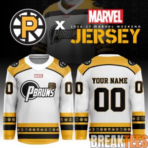 Providence Bruins Marvel Weekend Limited Custom Hockey Jersey