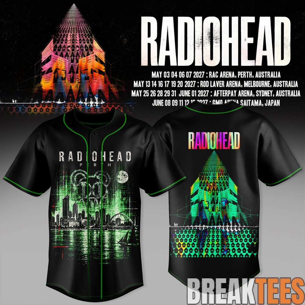 Radiohead 2027 Tour Special Baseball Jersey Radiohead 2027 Tour Special Baseball Jersey