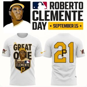 Roberto Clemente Day The Great One Pittsburgh Pirates Graphic T-Shirt 1