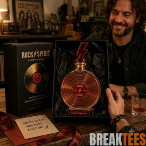 Rock Spirit 33⅓ RPM Vinyl Record Whiskey Decanter