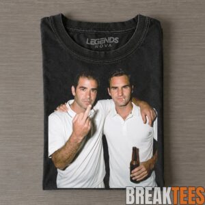 Roger Federer & Pete Sampras & Andre Agassi Tennis Funny T-shirt 1