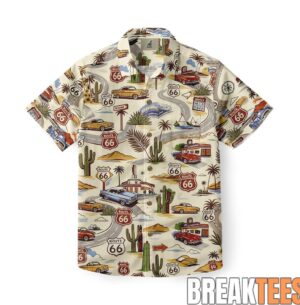 Route 66 Desert Highway Vintage Hawaiian Shirt 4