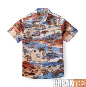 Route 66 Desert Highway Vintage Hawaiian Shirt 5