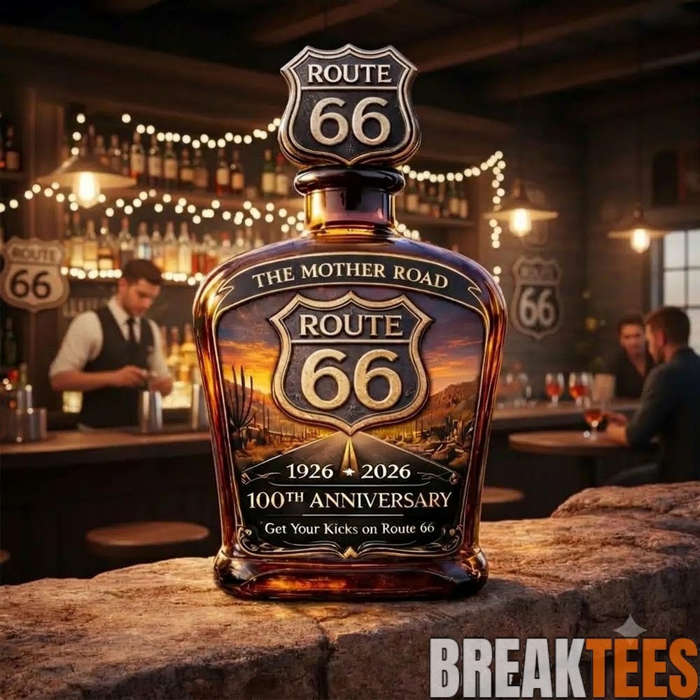 Route 66 100th Anniversary Whiskey Decanter Route 66 100th Anniversary Whiskey Decanter