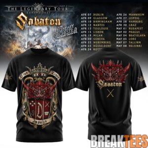 Sabaton The Legendary Tour 2027 Edition T-Shirt 1