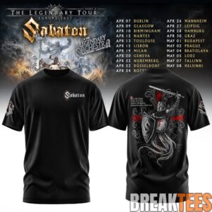 Sabaton The Legendary Tour 2027 Edition T-Shirt 4