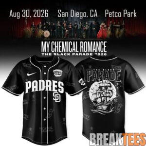 San Diego Padres x My Chemical Romance The Black Parade US Tour Baseball Jersey 1