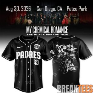San Diego Padres x My Chemical Romance The Black Parade US Tour Baseball Jersey 3