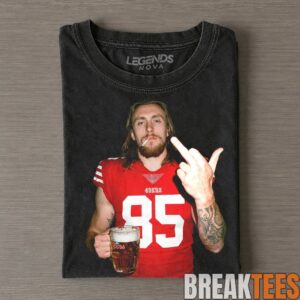 San Francisco 49ers George Kittle Drinking & Middle Finger Tee