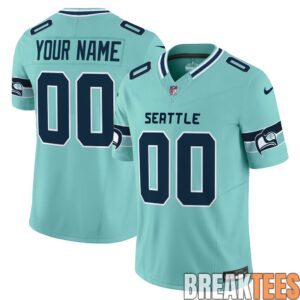 Seahawks Seattle City Vapor Limited Custom Jersey - Stitched 2