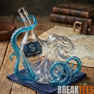 Seattle Kraken NHL 3D Sculpted Octopus Collector’s Edition Whiskey Bottle