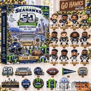 Seattle Seahawks 50th Anniversary Christmas 2026 Advent Calendar