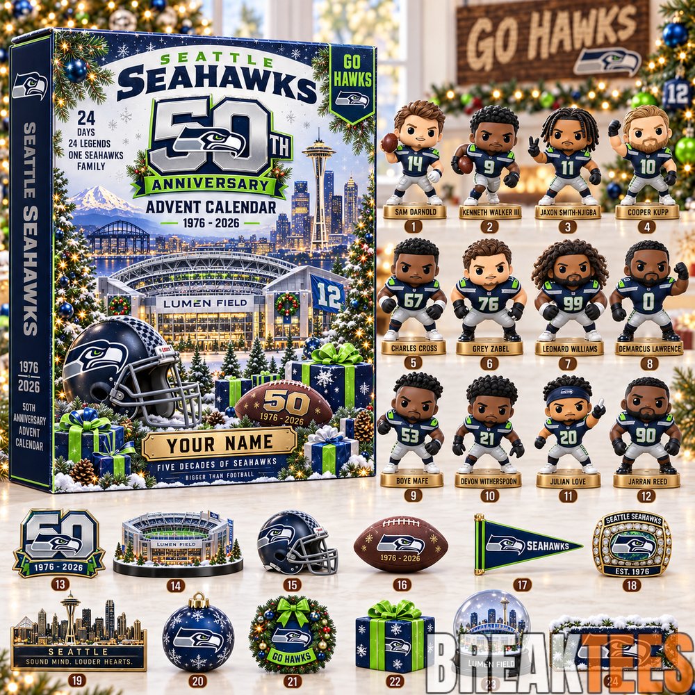 Seattle Seahawks 50th Anniversary Christmas 2026 Advent Calendar Seattle Seahawks 50th Anniversary Christmas 2026 Advent Calendar