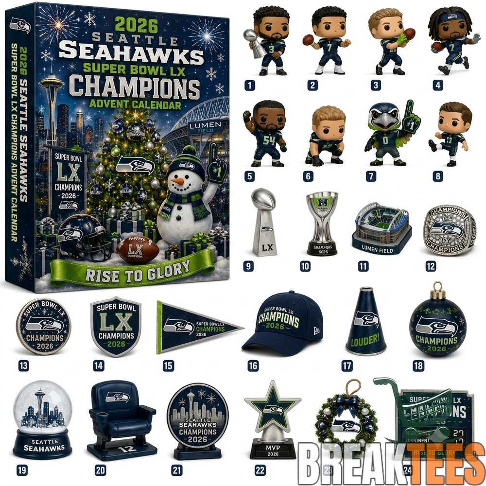 Seattle Seahawks Super Bowl LX Champions 2026 Advent Calendar Collector’s Edition Seattle Seahawks Super Bowl LX Champions 2026 Advent Calendar Collector’s Edition