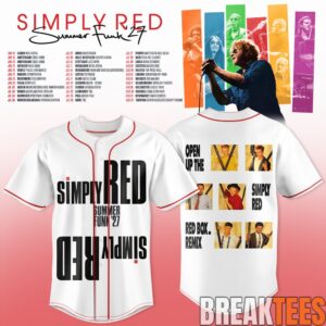 Simply Red Summer Funk ’27 Baseball Jersey