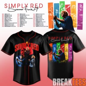 Simply Red Summer Funk ’27 Baseball Jersey 1