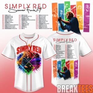 Simply Red Summer Funk ’27 Baseball Jersey 2