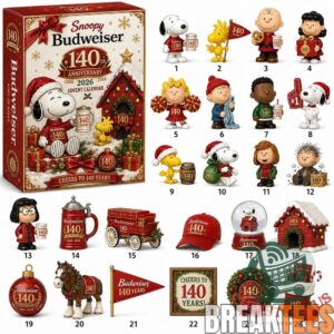Snoopy Budweiser 140th Anniversary 1886-2026 Advent Calendar Collector’s Edition