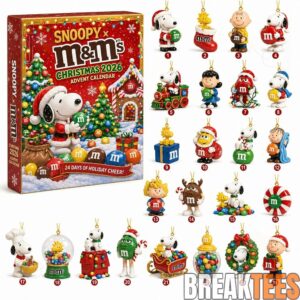 Snoopy x MnM’S Christmas Countdown Xmas Advent Calendar 2026