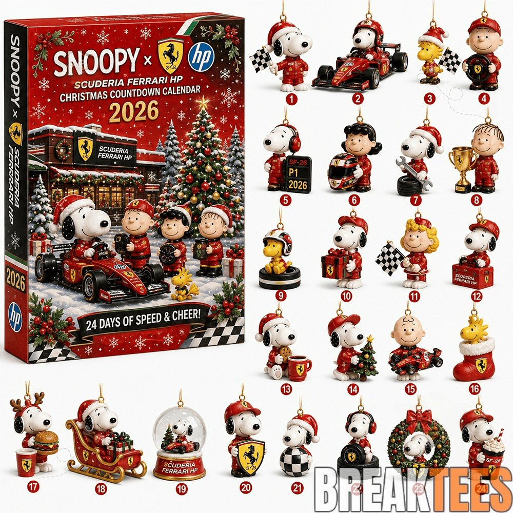 Snoopy x Scuderia Ferrari Christmas Advent Calendar 2026 Countdown To Xmas Snoopy x Scuderia Ferrari Christmas Advent Calendar 2026 Countdown To Xmas