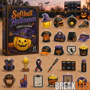 Softball Halloween Advent Calendar 2026 for Softball Fans