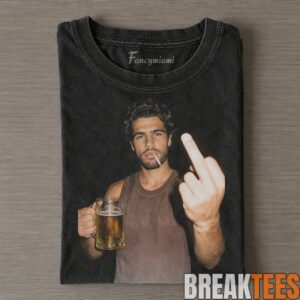 Spain Carlos Alcaraz Drinking & Middle Finger Tee