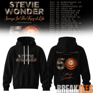 Stevie Wonde - Songs In The Key Of Life - 50th Anniversary Us Tour Hoodie 1