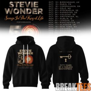 Stevie Wonde - Songs In The Key Of Life - 50th Anniversary Us Tour Hoodie 3