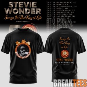 Stevie Wonde - Songs In The Key Of Life - 50th Anniversary Us Tour T-Shirt