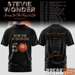 Stevie Wonde - Songs In The Key Of Life - 50th Anniversary Us Tour T-Shirt 4