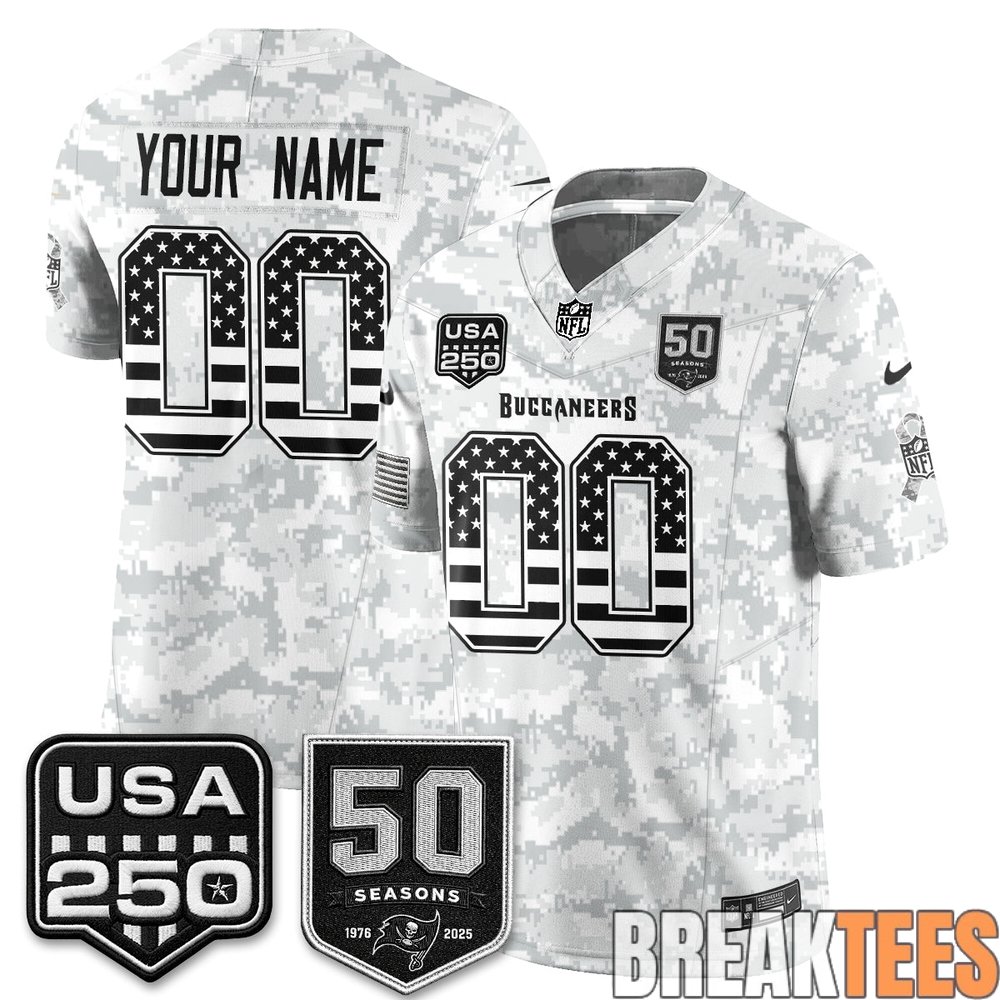 Tampa Bay Buccaneers 2026 Salute to Service Edition Custom Football Jersey – Stitched Tampa Bay Buccaneers 2026 Salute to Service Edition Custom Football Jersey – Stitched