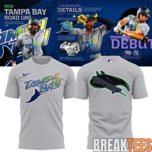 Tampa Bay Rays 2026 AL East Division Champions Run The EAST Road Uniform T-Shirt