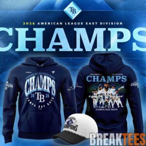 Tampa Bay Rays Navy 2026 AL East Division Champions Hoodie