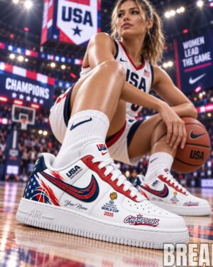 Team USA FIBA Women’s Basketball World Cup 2026 Champion AF1 Shoes 3