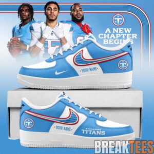 Tennessee Titans 2026 Exclusive AF1 Sneakers New Logo