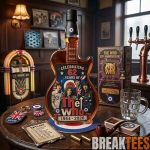 The Who Band 61th 1965-2026 Guitar Whiskey Decanter